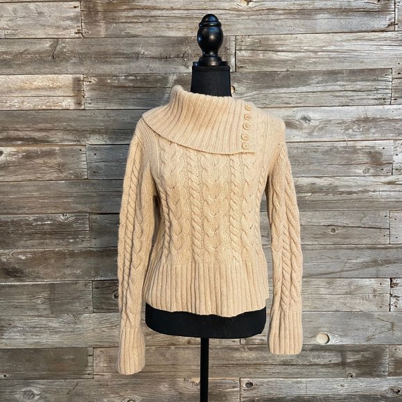 Banana Republic Sweater with Asymmetrical Collar - Picture 1 of 8
